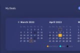 Token Distribution Calendar