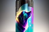 AI generated image, imagine a craft beer designed for dogs..