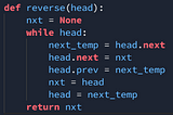 Hackerrank — Reverse Doubly Linked List walkthrough #Python #Hackerrank