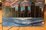 Hello so today I’ve been working on this skyline I’m really excited for it to be done.