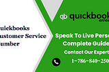 How To Contact Quickbooks Online customer support number