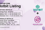 Succor Coin Hotbit Listing