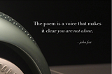 Why Read Poetry?