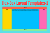 Complete Website Layout using Flexbox