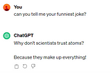 The bad jokes of ChatGPT (and other chatbots)