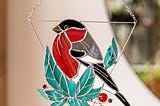 The Magic of Nature: The Story Behind Tit Bird Stained Glass Sun catchers