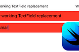 TextField and UIViewRepresentable