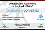 Cobertura COPARMEX para estudios superiores