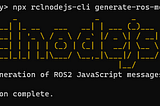 Introducing The rclnodejs-cli Tools for ROS 2 JavaScript Coders