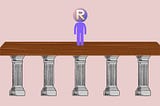Remote Money avatar standing on my support pillar