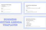 Business Meeting Agenda Templates To Streamlining Your Corporate Discussions