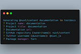 Create documentation easily using NuxtJS VueJS content plugin