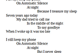 Automatic Silence