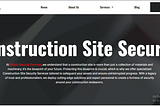 Legit Construction Site Security: June 2024