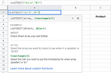 Introducing LASTEDIT(), a Timestamp Formula for Google Sheets