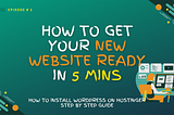 How to make your website in 5 minutes- a step-by-step guide