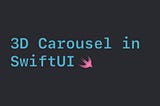 Create an auto-scroll 3D carousel in SwiftUI