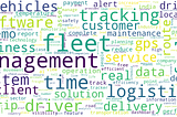 Wordcloud of a fleet-Industry blog.