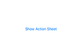 Action Sheet in SwiftUI