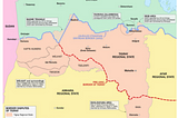 Historical Northern Ethiopia and current regional and international boundaries.