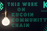 This Week on KCC (originally posted 8/17)