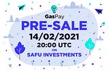 GasPay Pre-Sale announcement