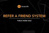 StratoVM Public Sale and Referral Program Launch