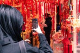 Chinatown, NYC, New York Chinatown, Lunar New Year decorations, Chinese New Year Decorations