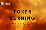 Natmin’s Token Burning Event, 1 March 2019