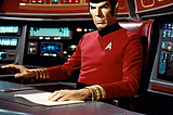 Spock On the Bridge of The Starship Enterprise