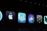 Photo from the Platforms State of the Union session in the WWDC 2019.