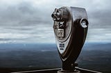 A coin-operated telescope