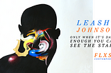 Promotional image using one of Leasho Johnson’s paintings for his solo show at FLXST Contemporary, which opened in Sept 2020.