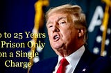 Trump Faces Up to 25 Yrs in Prison