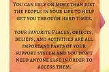 The 5 parts of a complete support system