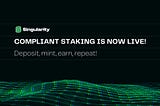 Singularity Launches Compliant Staking
