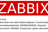 Erros na atualização de versões, ou recuperação de backup de banco de dados do Zabbix