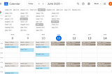 Google Calendar and Browser New Tab Page