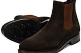 Buy Dark Brown Aviator Men’s Chelsea Boots w/ Dainite Rubber Sole