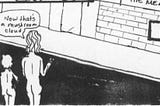 The time I showed up in a comic strip with the Jimmy Swift Band in my birthday suit.