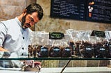 Chocolatier at work