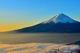 Panorama picture of the perfect cone vulcano the Cotopaxi