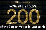 Named One of the Top 200 Biggest Voices in Leadership in 2023