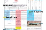 PAKISTAN MULTAN ELECTRIC POWER utility bill Word and PDF template, version 2