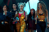 A screenshot from the film “Birds of Prey (and the Fantabulous Emancipation of One Harley Quinn).”