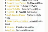 15 15 Free SEO Tools