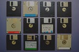 Old floppy disks