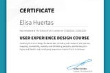 Certified UX course