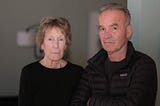 “Tattooed Tears” filmmakers Nick Broomfield and Joan Churchill are photographed in Venice, California in 2025 by David William Reeve