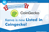 Kanva is Listed now in Coingecko!